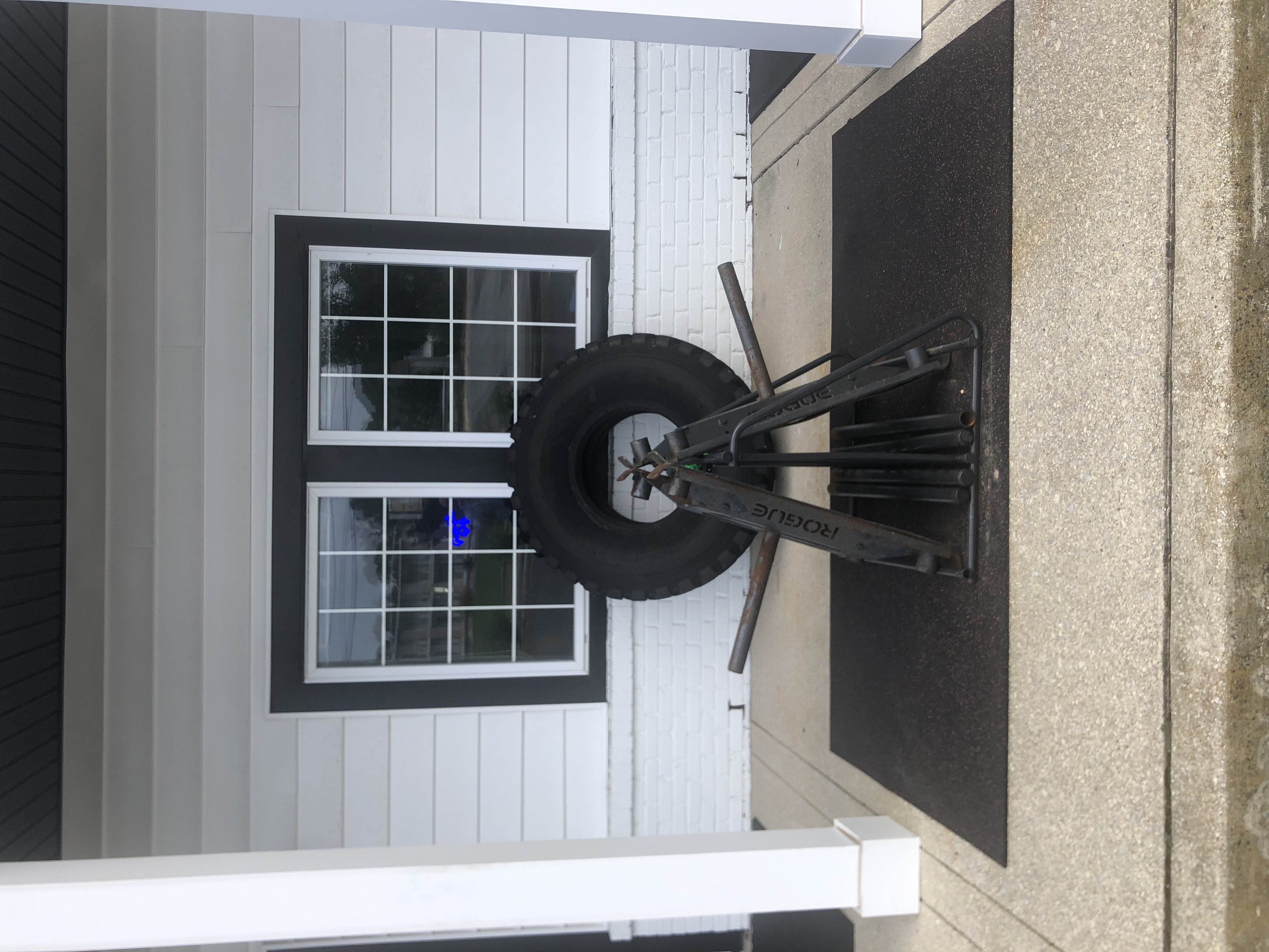 The big tire out front at 501 Bay Ave
