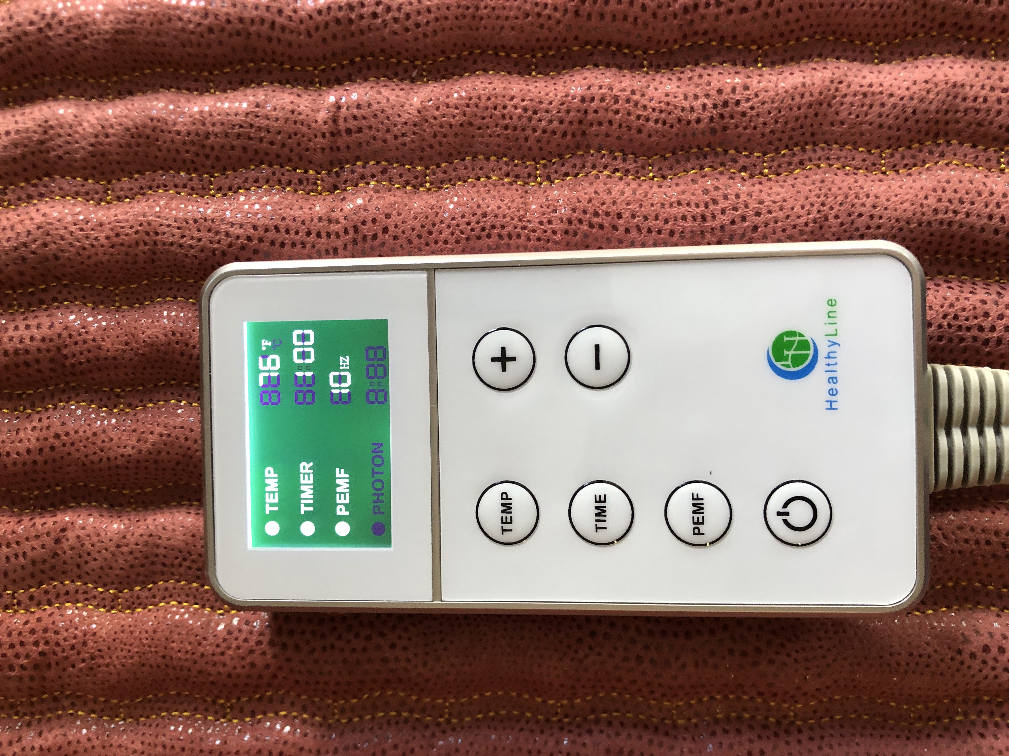 PEMF controller, 1–30 Hz with heat
